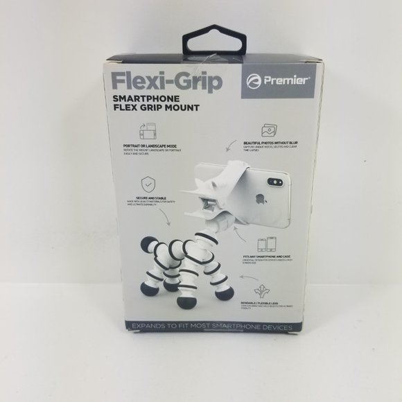 Zebra Premier Accessory Group Multi-Flex Smartphone Grip Mount- Black NEW SEALED - Picture 5 of 11